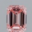 1.35 Ct. Fancy Intense Pink Emerald Lab Grown Diamond