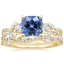 18K Yellow Gold Three Stone Luxe Willow Diamond Ring with Luxe Winding Willow Diamond Ring