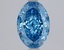 1.79 Ct. Fancy Vivid Blue Blue Oval Lab Grown Diamond