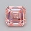 2.11 Ct. Fancy Vivid  Pink Asscher Lab Grown Diamond
