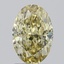 1.71 Ct. Fancy  Yellow Oval Lab Grown Diamond