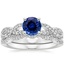 18KW Sapphire Infinity Diamond Bridal Set (1/3 ct. tw.), smalltop view