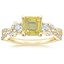 18K Yellow Gold Luxe Willow Three Stone Diamond Ring (1/2 ct. tw.), smalltop view