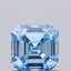 0.79 Ct. Fancy Vivid  Blue Asscher Lab Grown Diamond