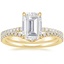 18K Yellow Gold Luxe Viviana Diamond Ring (1/3 ct. tw.) with Flair Diamond Ring