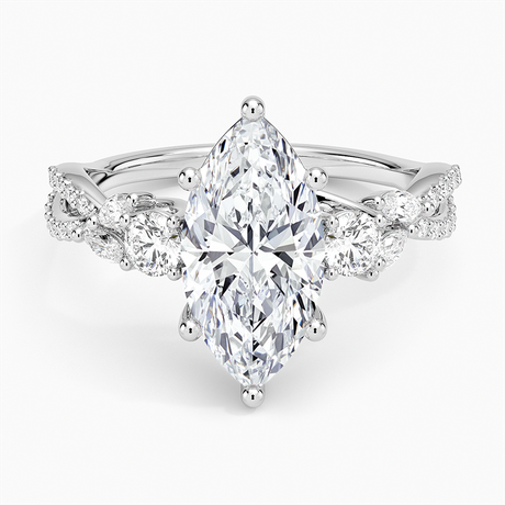 Luxe Willow Three Stone Diamond Ring - Brilliant Earth