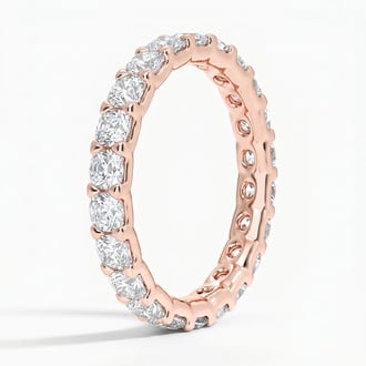 Low Profile Cushion Eternity Diamond Ring (2 ct. tw.) in 14K Rose Gold