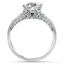 Vintage-Inspired Compass Set Diamond Ring, smallside view