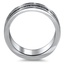Purple Sapphire Wedding Band, smallside view