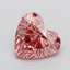 2.02 Ct. Fancy Vivid Brownish Pink Heart Lab Grown Diamond