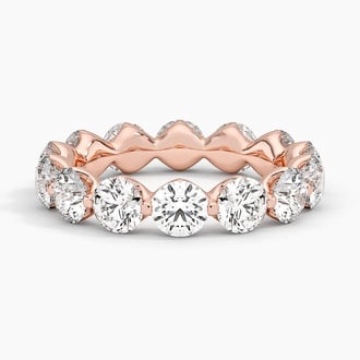 Riviera Eternity Lab Diamond Ring (4 ct. tw.) in 14K Rose Gold