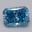 1.04 Ct. Fancy Vivid Blue Radiant Lab Grown Diamond