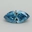 1.53 Ct. Fancy Vivid Blue Marquise Lab Grown Diamond