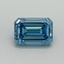 1.02 Ct. Fancy Vivid Blue Emerald Lab Grown Diamond