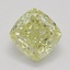 0.50 Ct. Fancy Yellow Cushion Diamond