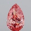 5.16 Ct. Fancy Vivid  Pink Pear Lab Grown Diamond