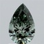 1.01 Ct. Fancy Vivid  Green Pear Lab Grown Diamond