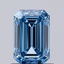 1.06 Ct. Fancy Vivid Blue Emerald Lab Grown Diamond
