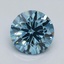2.27 Ct. Fancy Vivid Malibu Blue Round Lab Grown Diamond