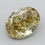 5.01 Ct. Fancy Intense  Yellow Oval Lab Grown Diamond