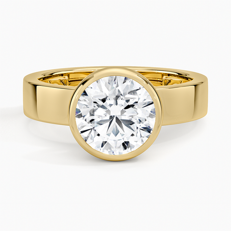 Peyton Bezel Diamond Solitaire Ring