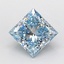 1.50 Ct. Fancy Intense Blue Princess Lab Grown Diamond