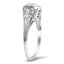 The Leigha Ring, smalltop view on a hand