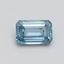 0.86 Ct. Fancy Intense Blue Emerald Lab Grown Diamond