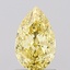 1.12 Ct. Fancy Intense Yellow Pear Lab Grown Diamond