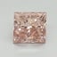 2.10 Ct. Fancy Vivid Pink Princess Lab Grown Diamond
