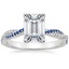 18K White Gold Petite Luxe Twisted Vine Sapphire and Diamond Ring (1/8 ct. tw.), smalltop view