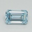 1.01 Ct. Fancy Intense Blue Emerald Lab Grown Diamond