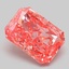 3.09 Ct. Fancy Vivid Pink Radiant Lab Grown Diamond