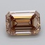 3.09 Ct. Fancy Light  Brown Emerald Lab Grown Diamond