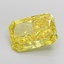 7.47 Ct. Fancy Vivid Yellow Radiant Lab Grown Diamond