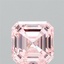 3.16 Ct. Fancy Intense Pink Asscher Lab Grown Diamond