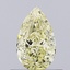 0.54 Ct. Fancy Yellow Pear Lab Grown Diamond