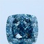 3.04 Ct. Fancy Vivid Blue Cushion Lab Grown Diamond