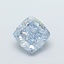 1.18 Ct. Fancy Intense  Blue Cushion Lab Grown Diamond
