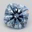 1.52 Ct. Fancy Deep Blue Cushion Lab Grown Diamond