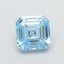 1.11 Ct. Fancy Vivid  Blue Asscher Lab Grown Diamond