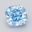 2.02 Ct. Fancy Vivid Blue Cushion Lab Grown Diamond