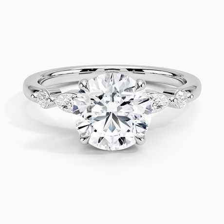 Platinum Versailles One-Quarter Coverage Diamond Ring