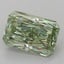 3.29 Ct. Fancy Vivid Green Radiant Lab Grown Diamond