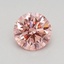 0.56 Ct. Fancy Vivid Pink Round Lab Grown Diamond