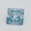 1.73 Ct. Fancy Vivid Blue Princess Lab Grown Diamond