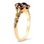 The Darlena Ring, smalltop view on a hand