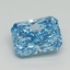 1.64 Ct. Fancy Vivid Blue Radiant Lab Grown Diamond