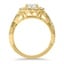 Entwined Floral Halo Diamond Ring, smallview