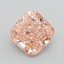 4.61 Ct. Fancy Vivid  Pink Cushion Lab Grown Diamond